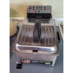 Waring Pro Professional 3 Basket Deep Fryer 4 Qt Digital DF280  Stainless Steel